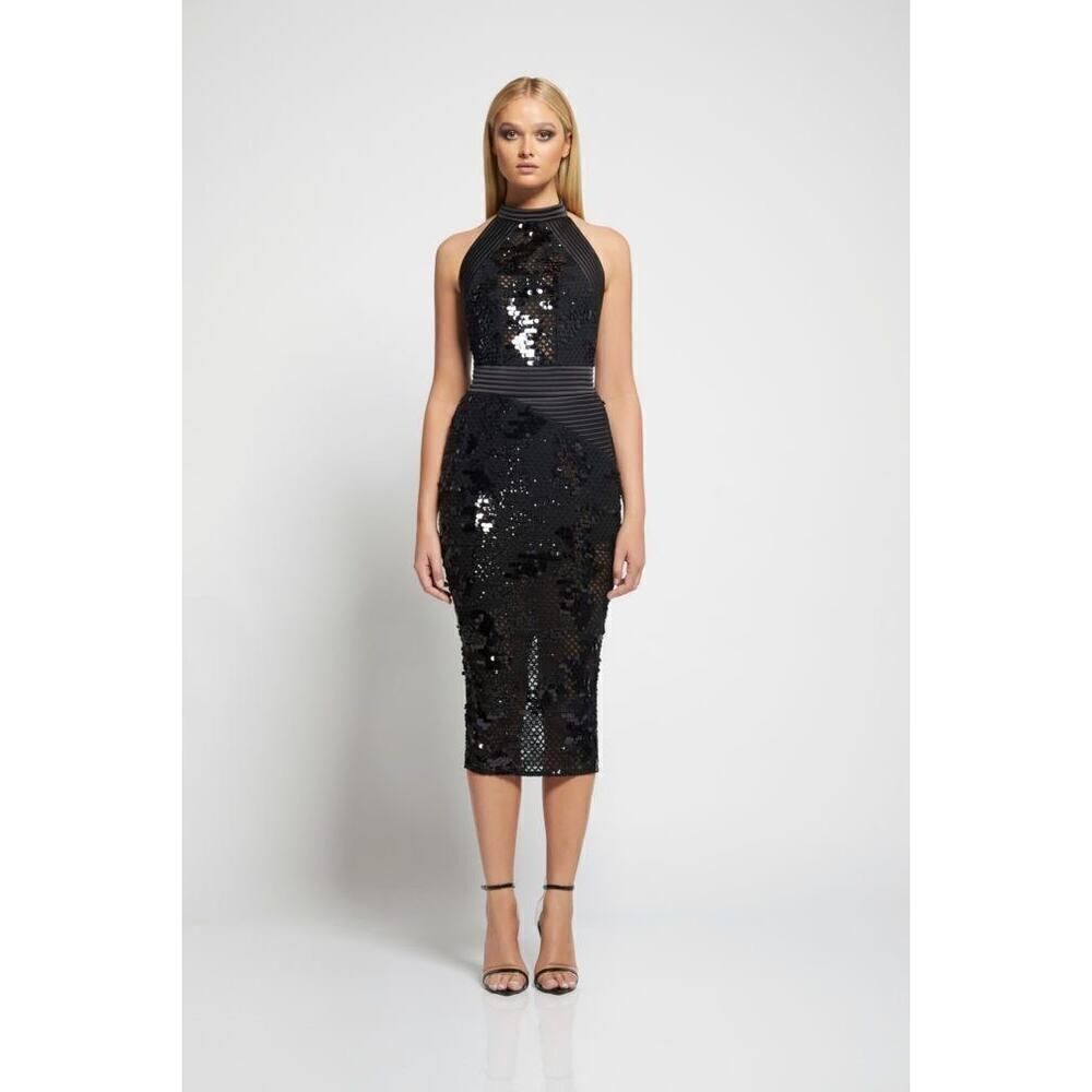 Zhivago ISCHIA MIDI dress black US2